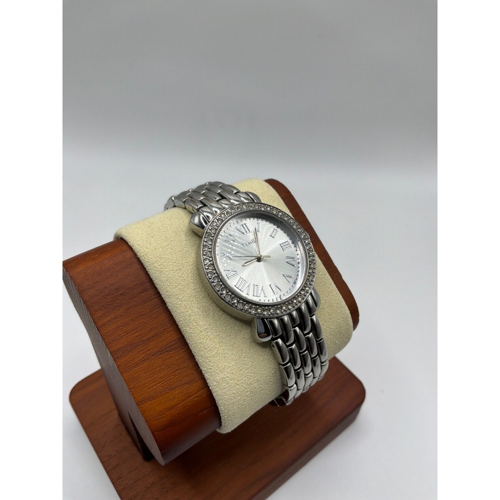 Timex View Point Women's Crystal Bezel MOP Roman Numeral Watch – New Battery